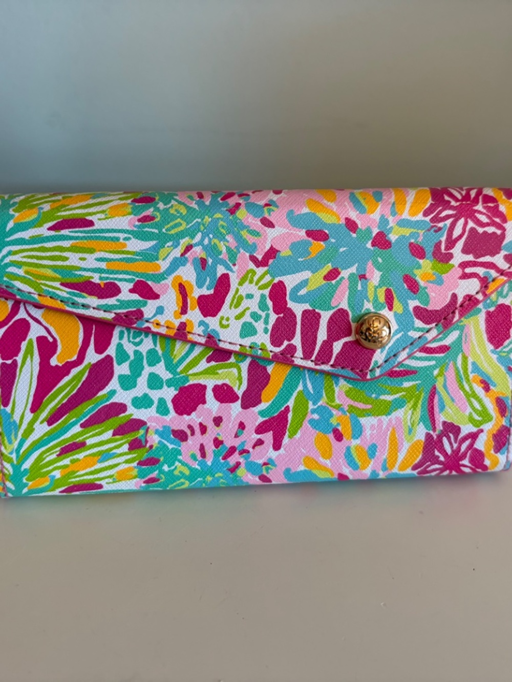 Lilly Pulitzer Spot On Collapsible Sunglass Eyeglass Case Holder Tropical Floral